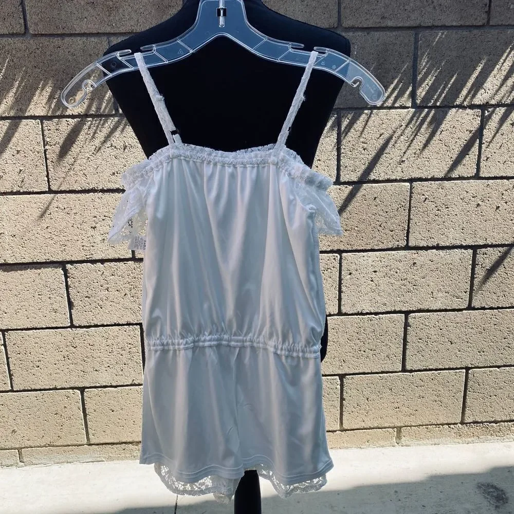 The Children’s Place Spaghetti Strap Off Shoulder Romper Size 7/8